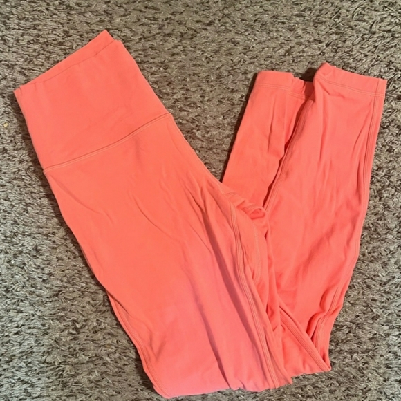 Lululemon Align High-Rise Pant 25"Raspberry Cream Sz 10 - Picture 6 of 6